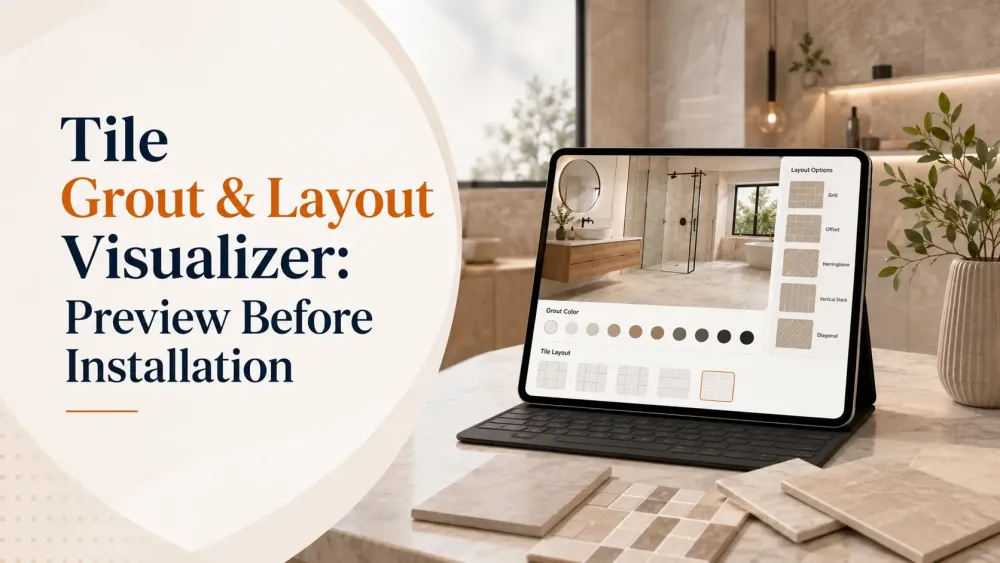 Tile Grout & Layout Visualizer: Pratinjau Sebelum Pemasangan